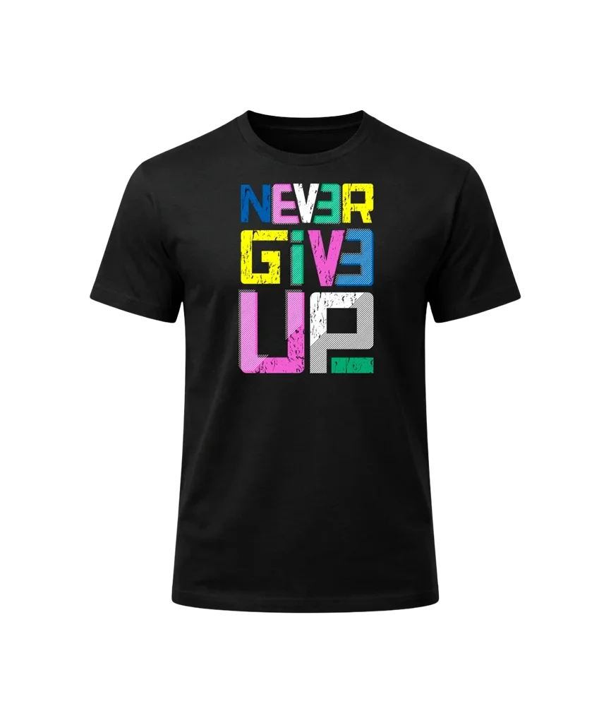 Never Give Up Graphic T-Shirt