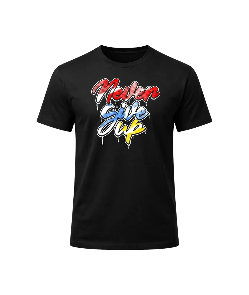 Never Give Up Graphic T-Shirt