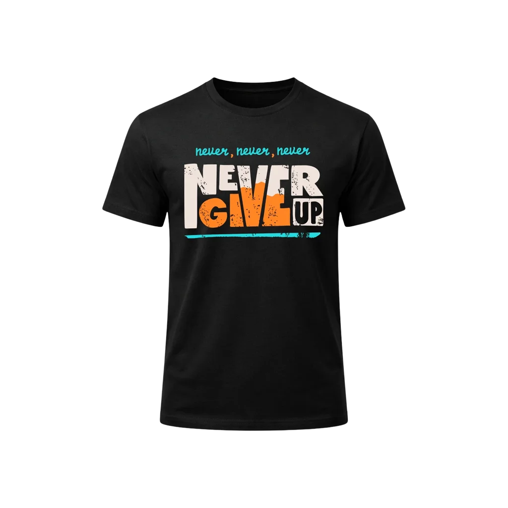 Never Give Up Graphic T-Shirt