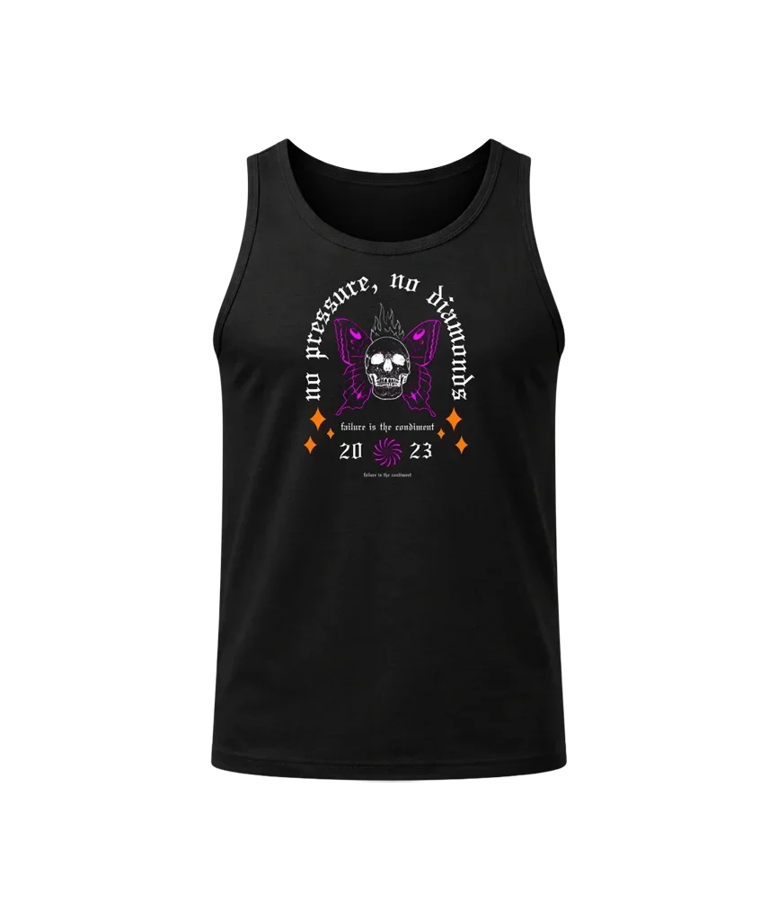 Gothic Skull Sleeveless Workout Shirt