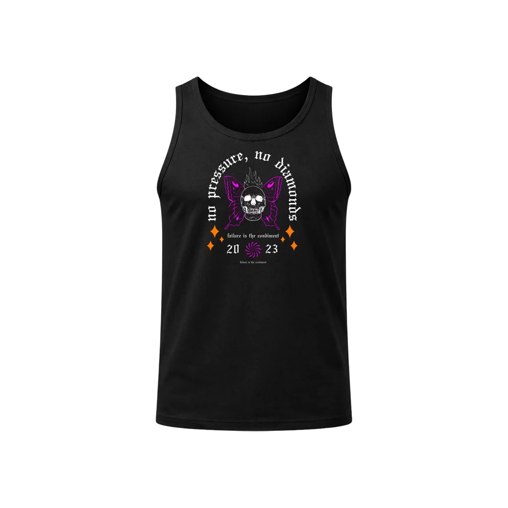 Gothic Skull Sleeveless Workout Shirt