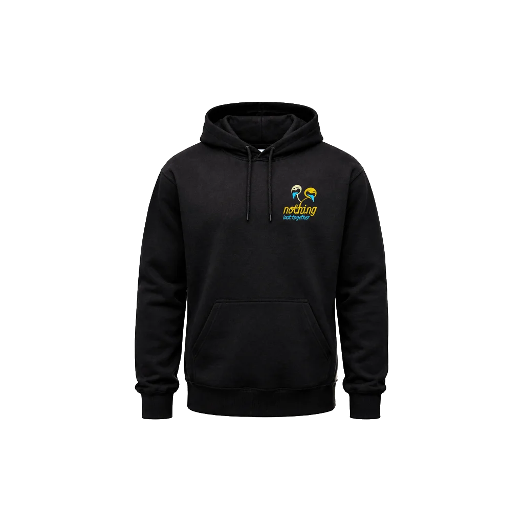 Nothing Last Together Black Hoodie