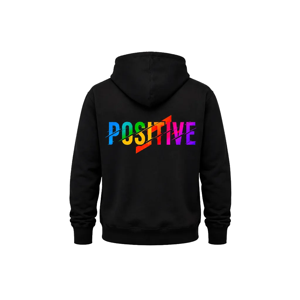 Dual-Sided Positive Print Hoodie
