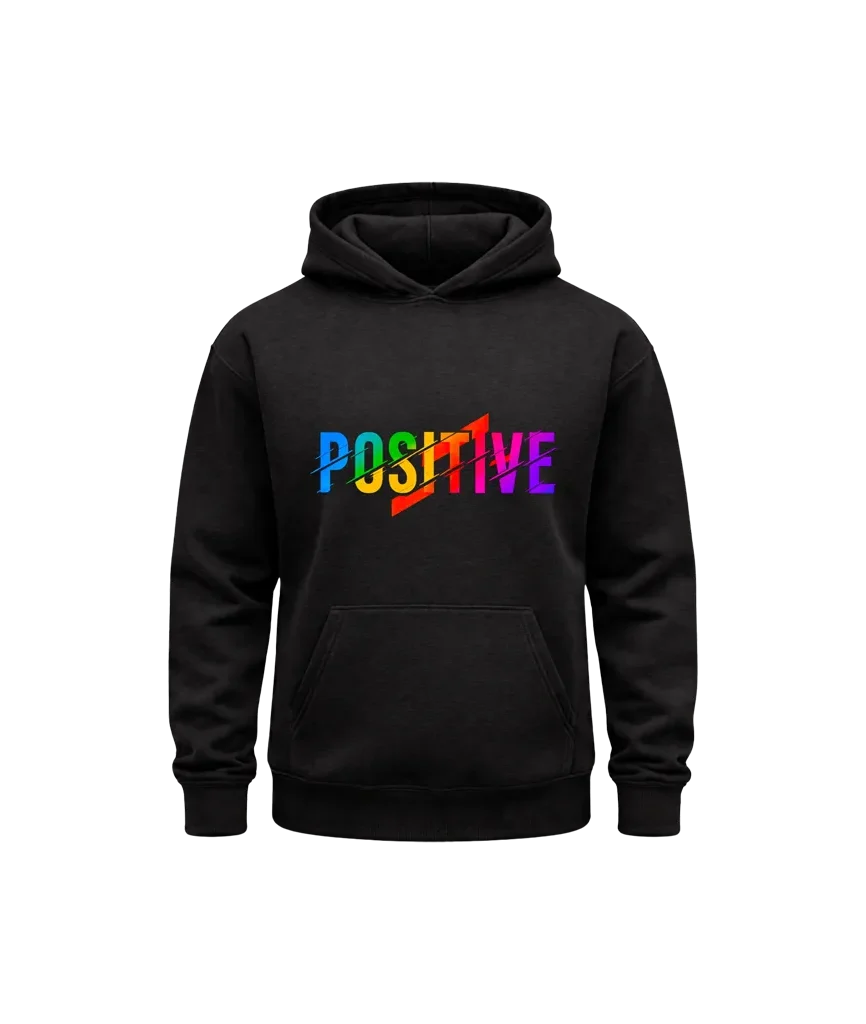 POSITIVE Vibes Black Hoodie