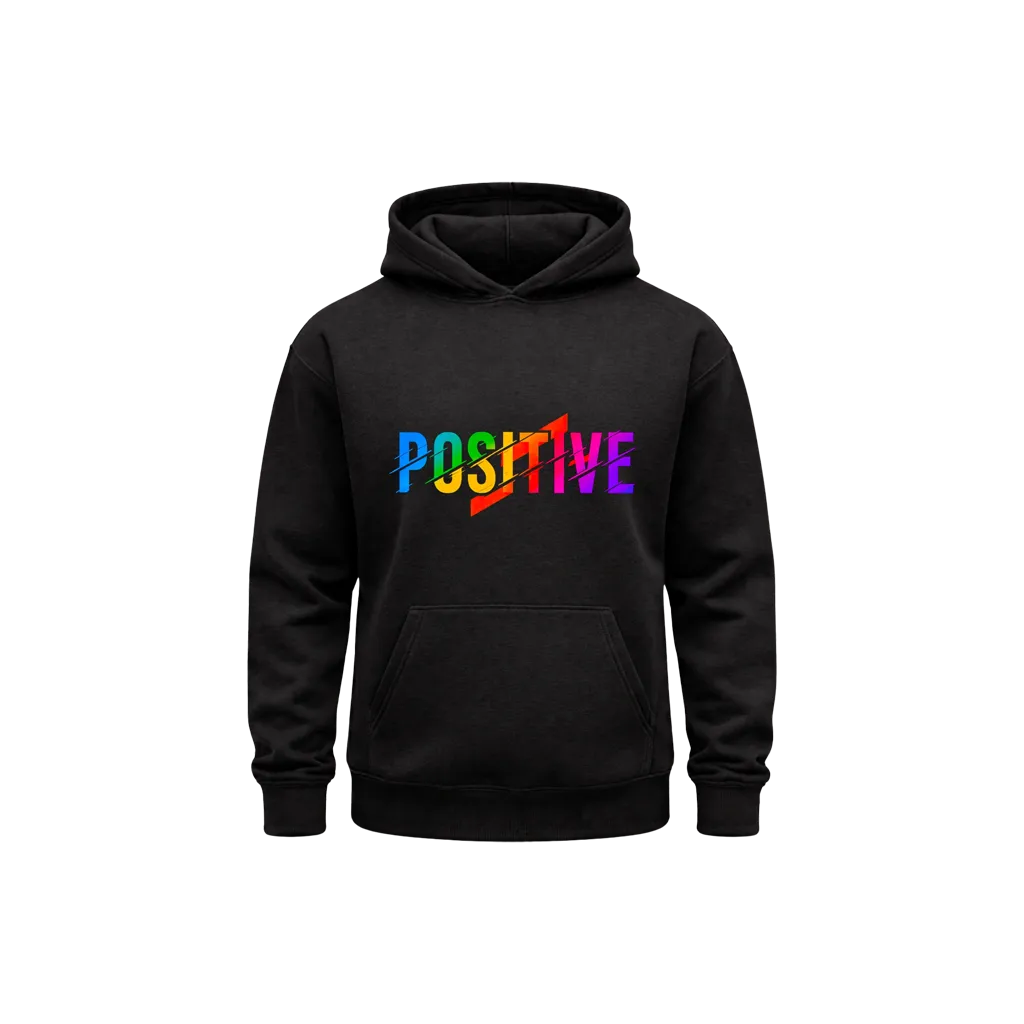 POSITIVE Vibes Black Hoodie