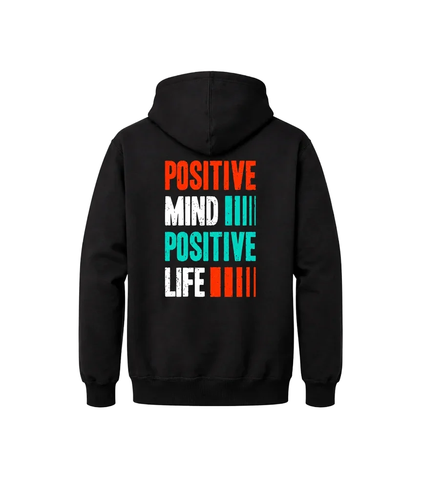 Positive Life Double Graphic Hoodie