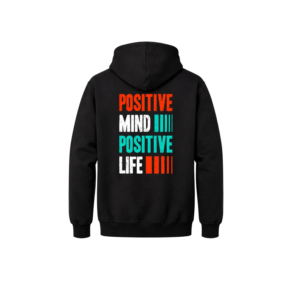 Positive Life Double Graphic Hoodie