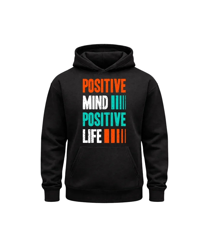 Positive Message Black Hoodie