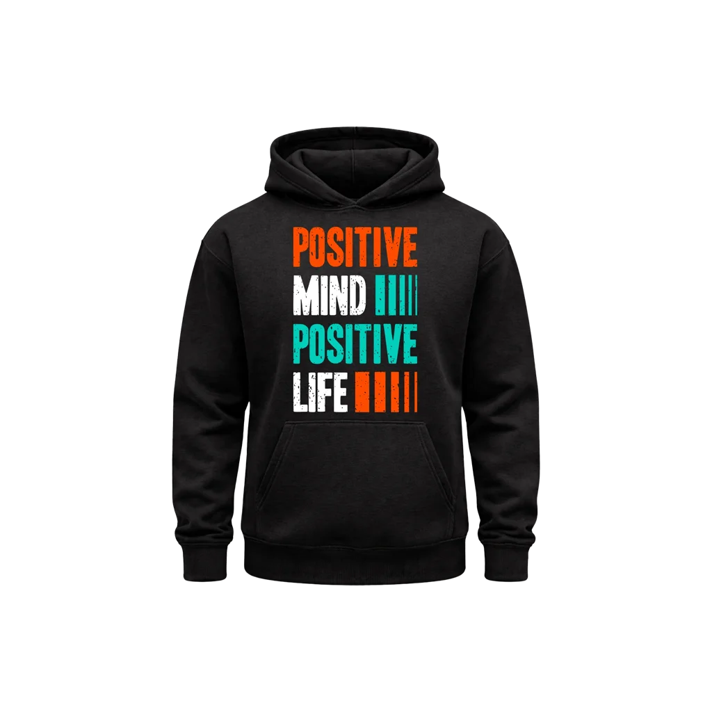 Positive Message Black Hoodie