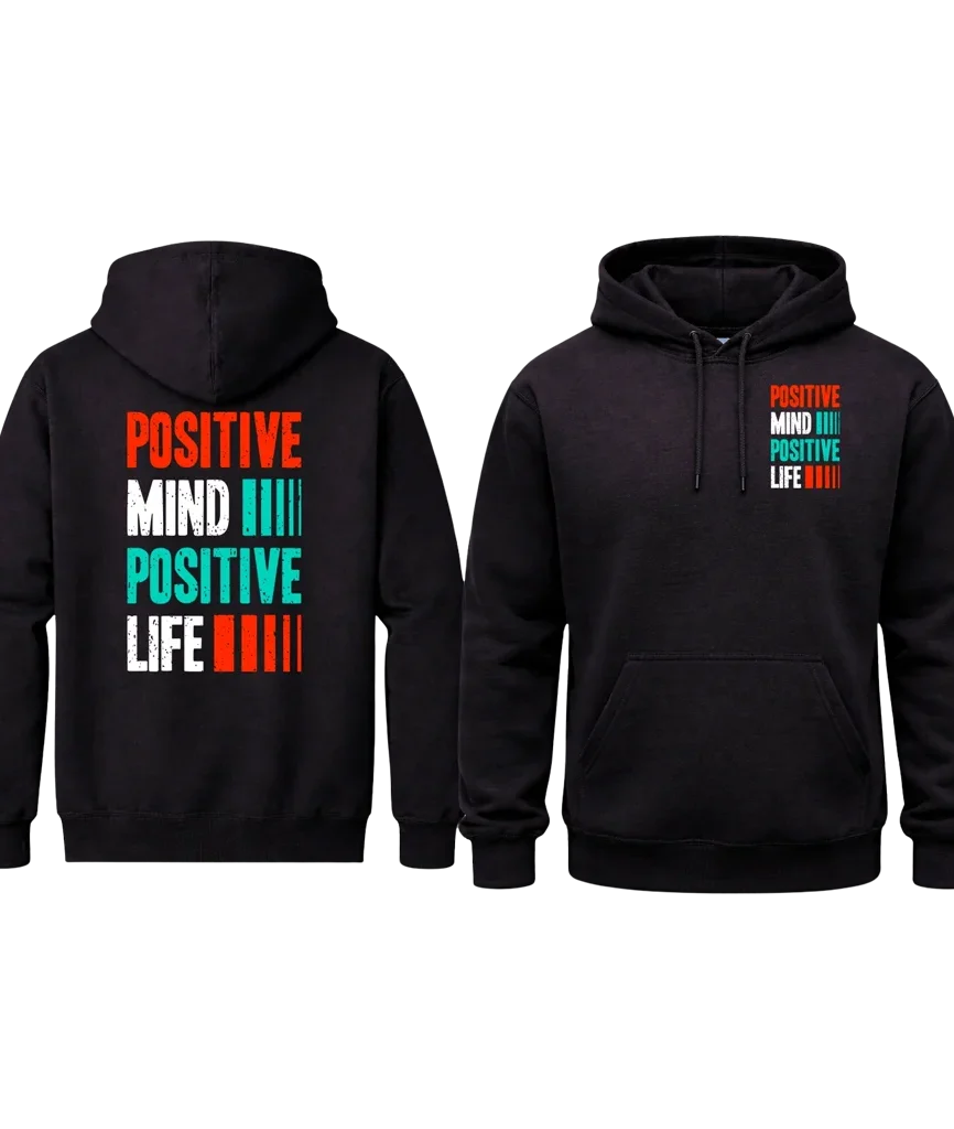 Positive Life Double Graphic Hoodie
