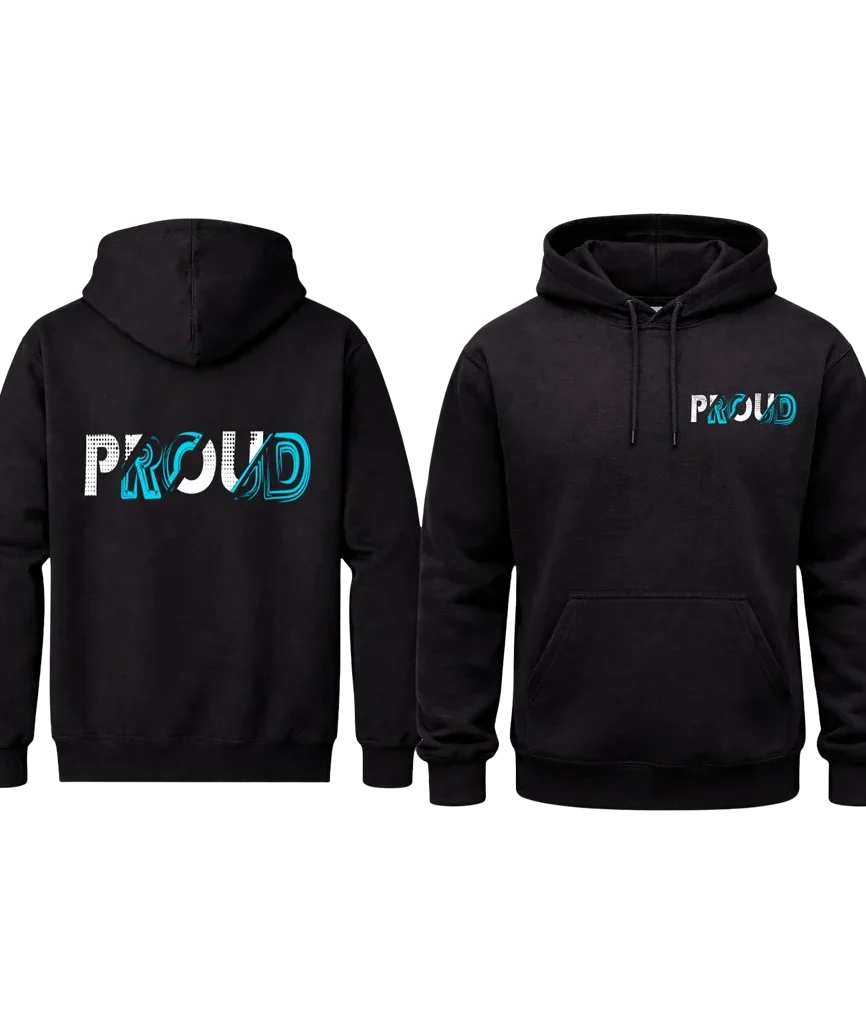 Proud Graphic Front And Back Print Hoodie