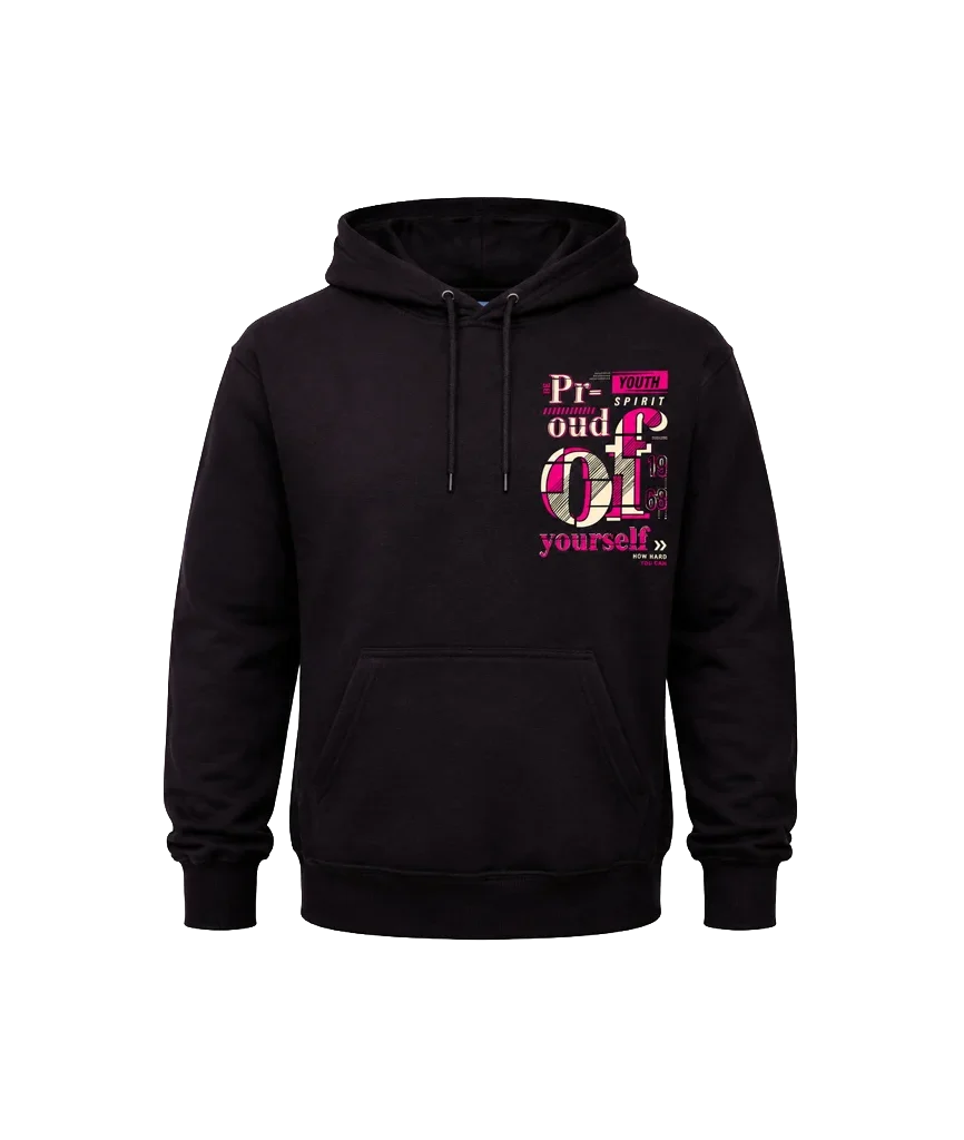 Proud Of Yourself Front And Back Print Hoodie