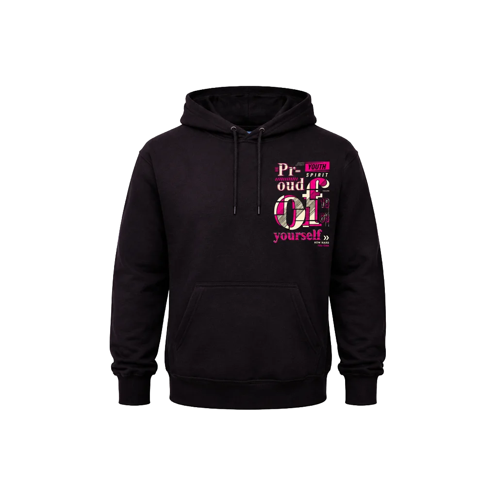 Proud Of Yourself Front And Back Print Hoodie