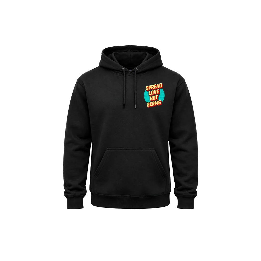 Spread Love Not Germs Dual-Print Hoodie