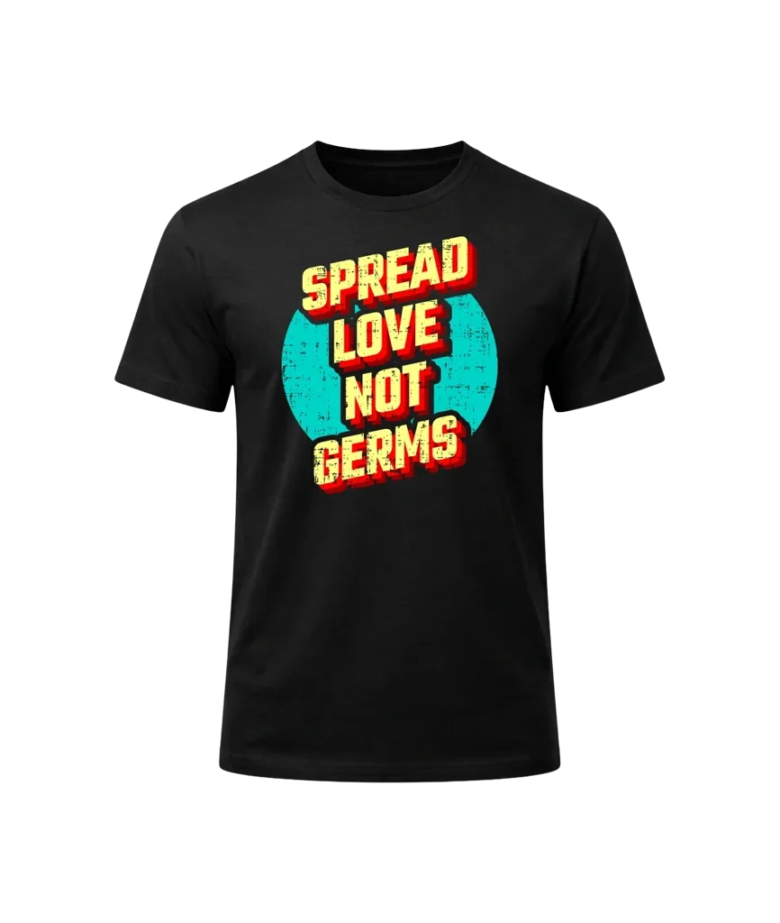 Spread Love Not Germs Graphic T-Shirt