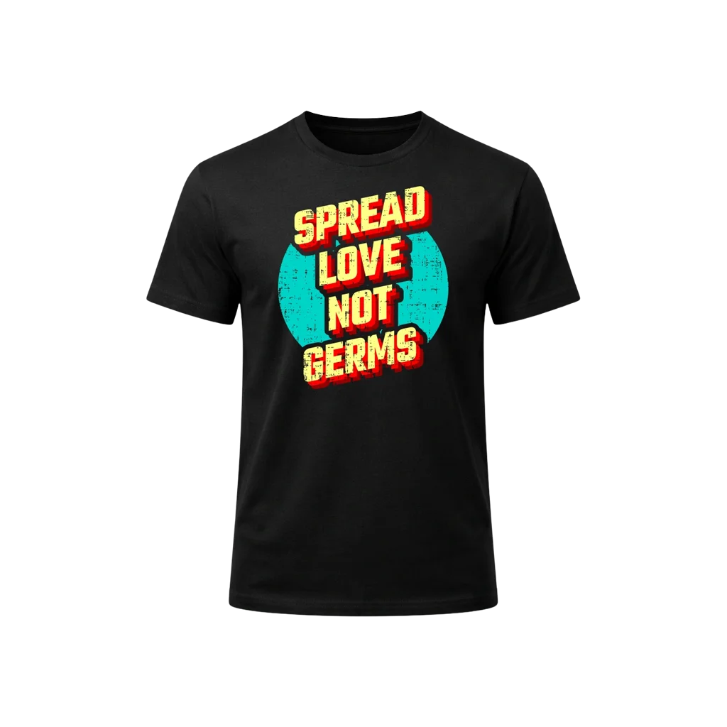 Spread Love Not Germs Graphic T-Shirt