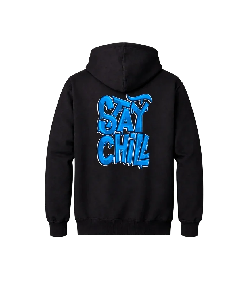 Stay Chill Front and Back Print Hoodie