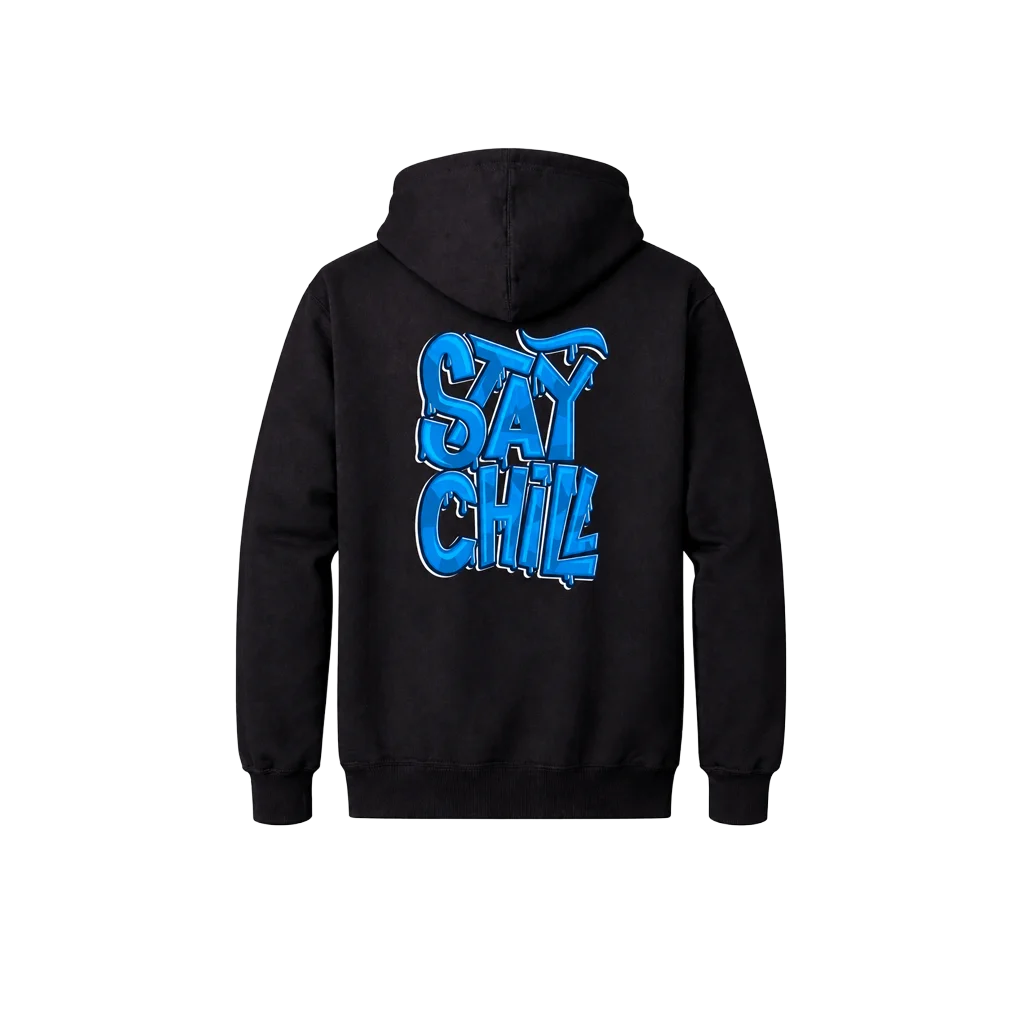 Stay Chill Front and Back Print Hoodie