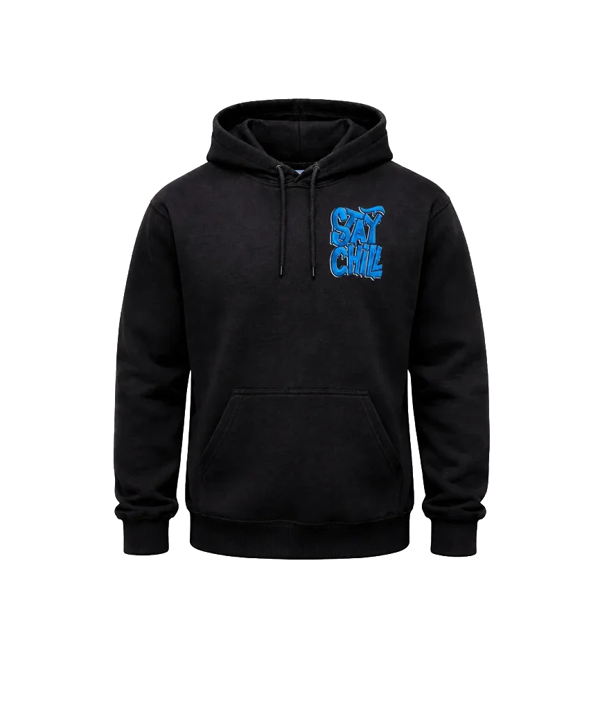 Stay Chill Front and Back Print Hoodie