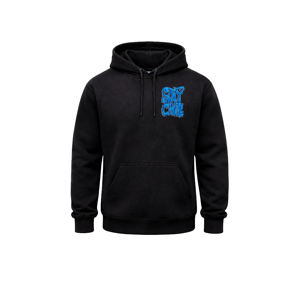 Stay Chill Front and Back Print Hoodie