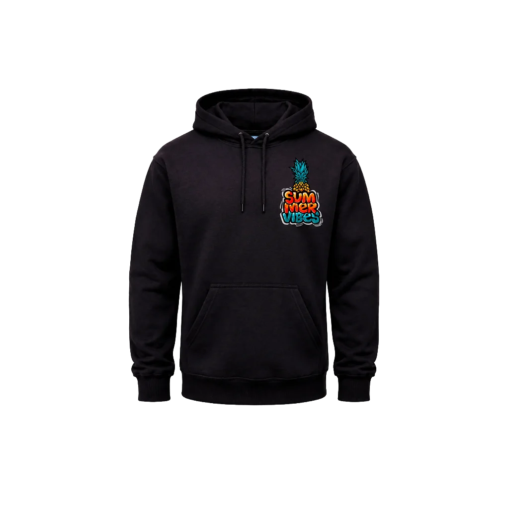 Summer Vibes Front And Back Print Hoodie