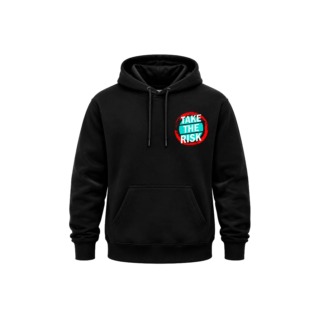 Take The Risk Front and Back Print Hoodie