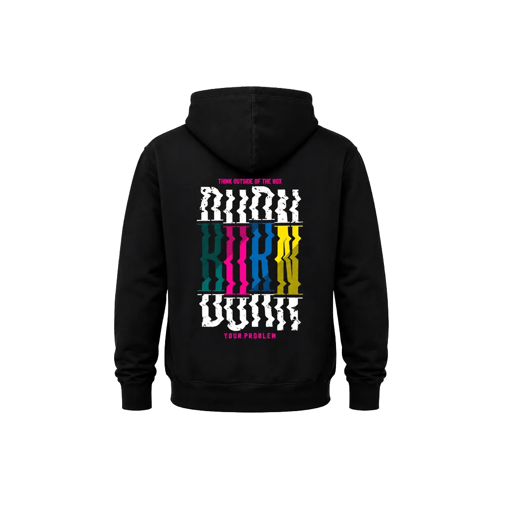 Think Outside Box Double Graphic Hoodie