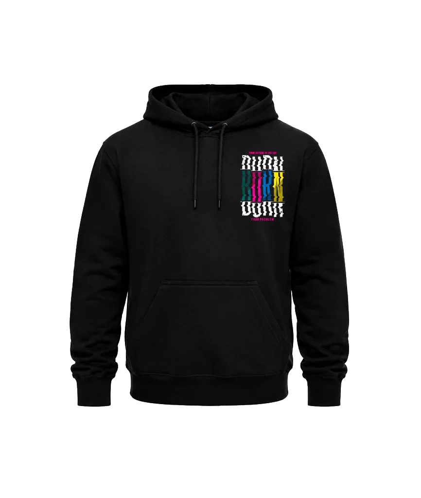 Think Outside Box Double Graphic Hoodie