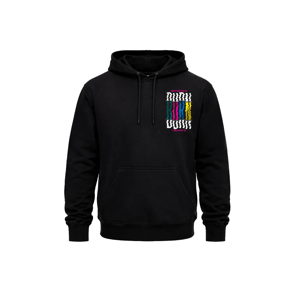 Think Outside Box Double Graphic Hoodie