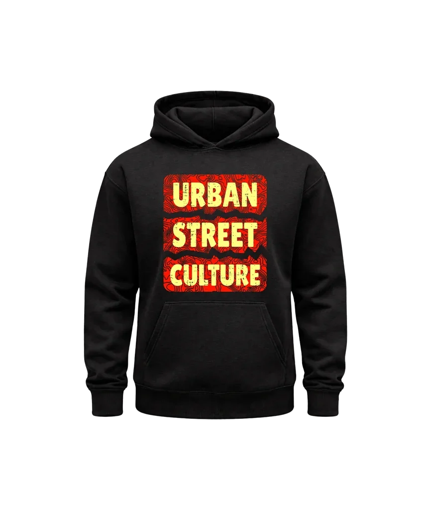 Urban Street Culture Black Hoodie