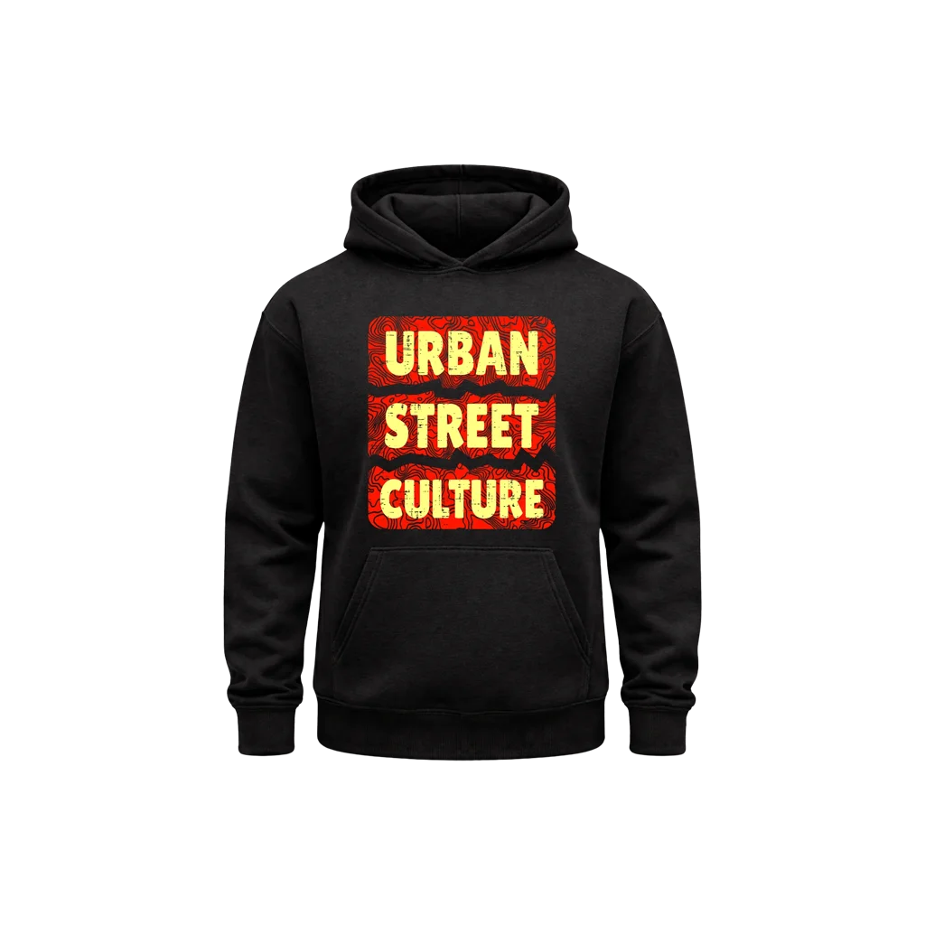 Urban Street Culture Black Hoodie