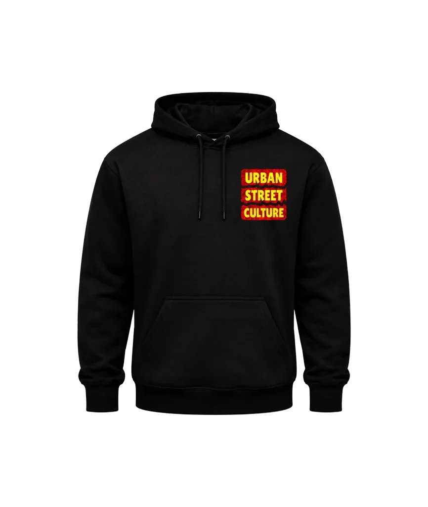 Urban Street Culture Front And Back Print Hoodie