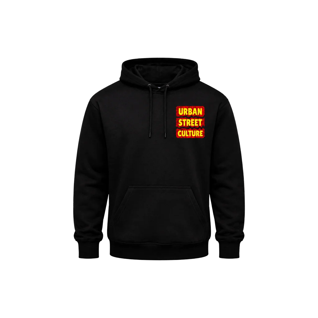 Urban Street Culture Front And Back Print Hoodie