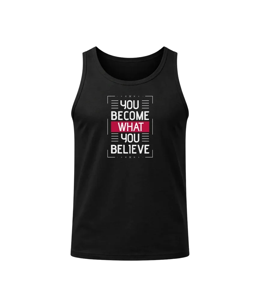 Believe Statement Muscle Tank Top