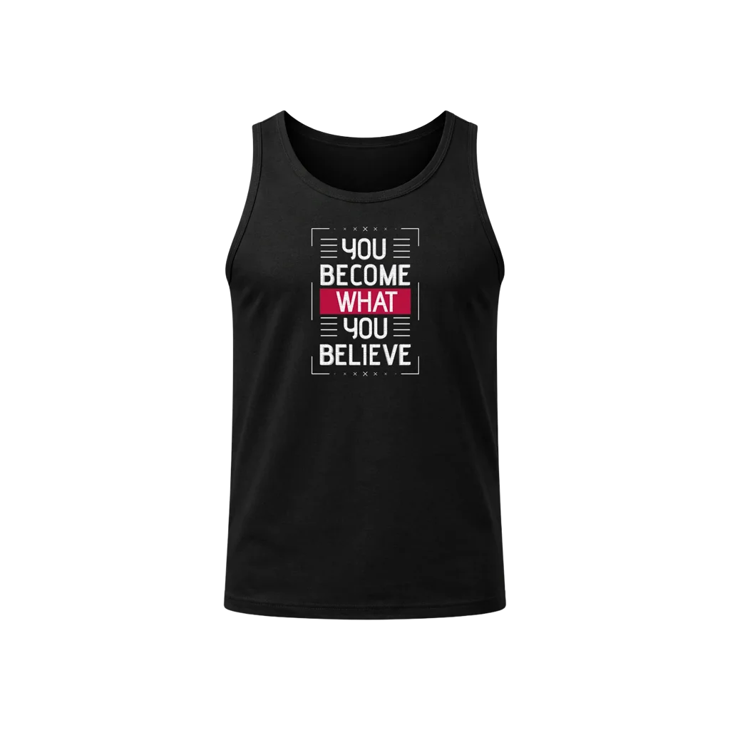 Believe Statement Muscle Tank Top