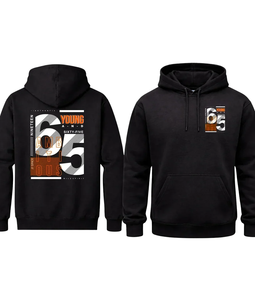 Retro 1965 Front & Back Hoodie