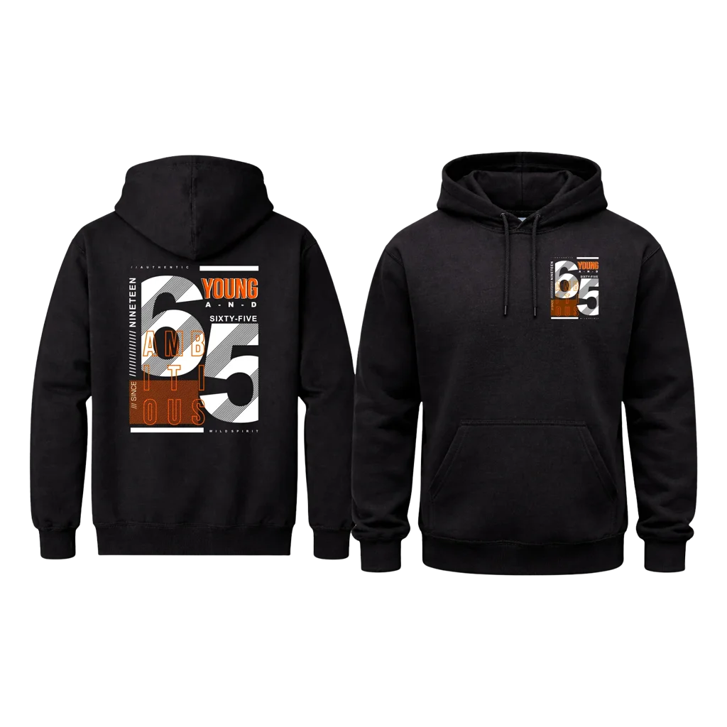 Retro 1965 Front & Back Hoodie