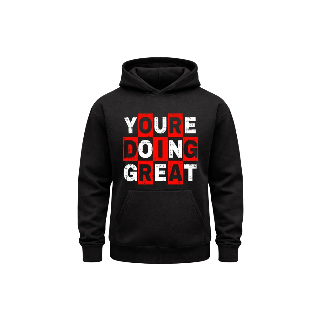You’re Doing Great Black Hoodie