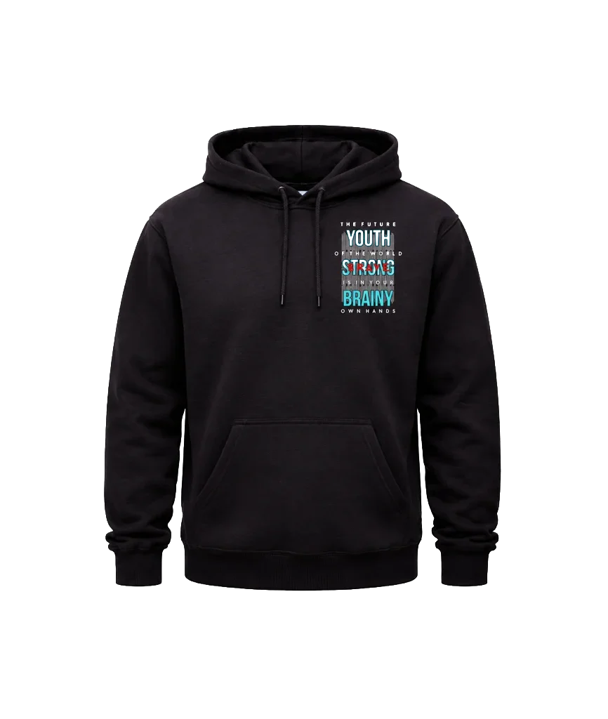 Youth Strong Brainy Dual Print Hoodie