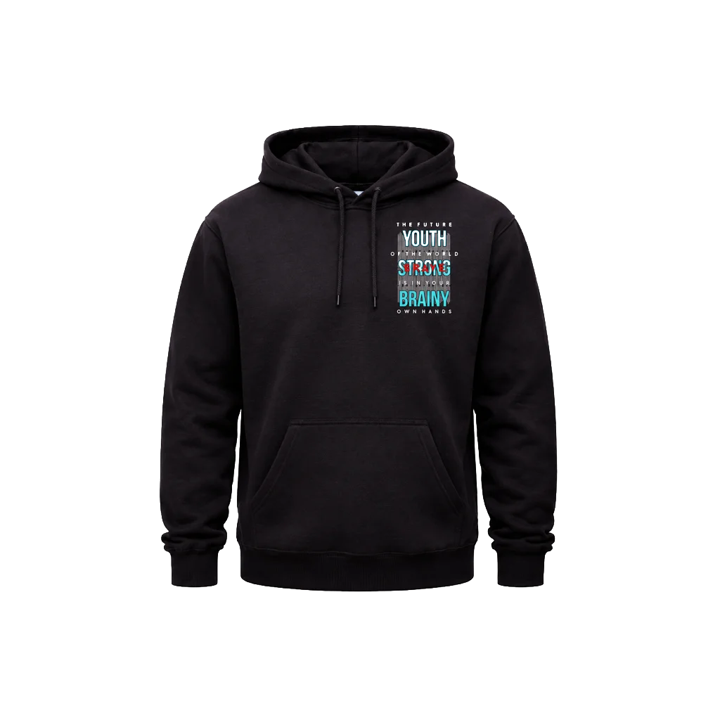 Youth Strong Brainy Dual Print Hoodie