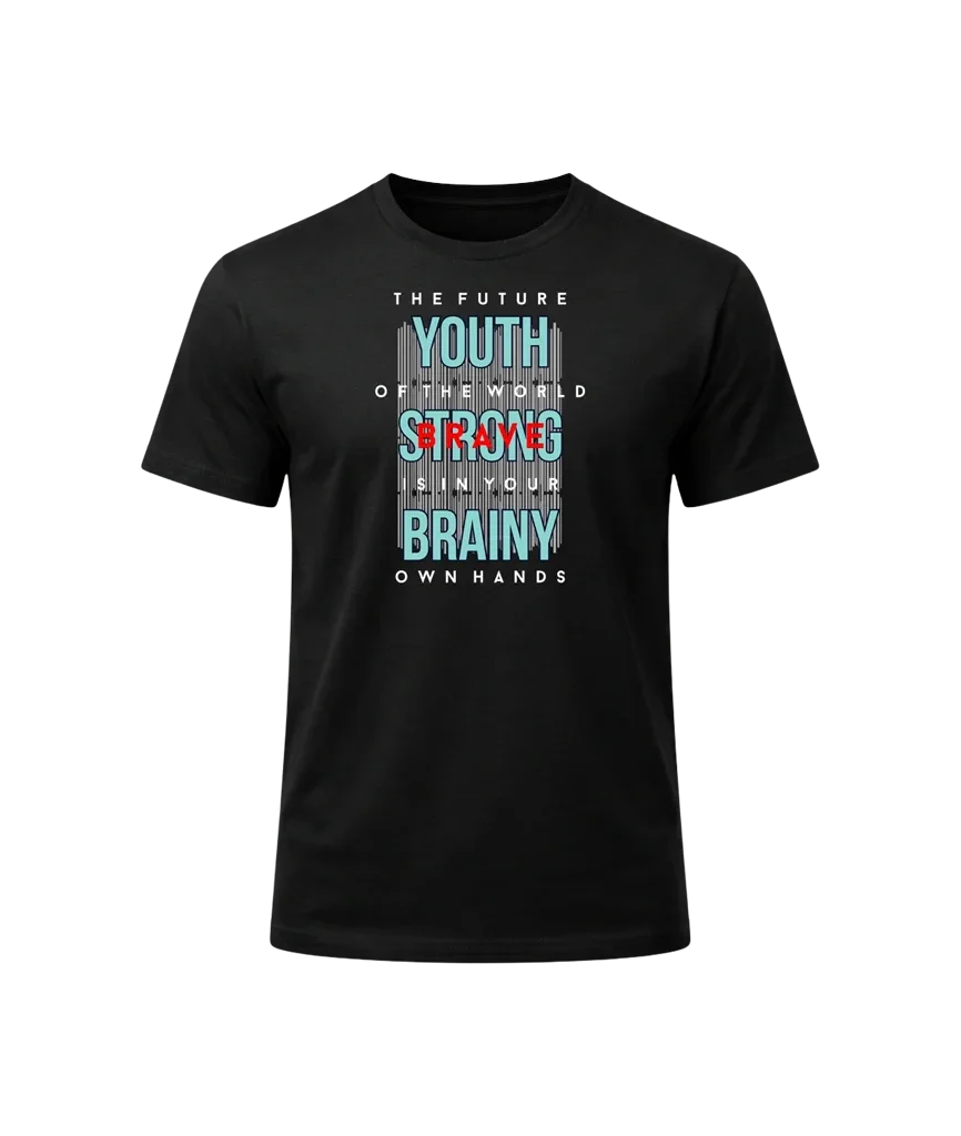 Youth Strong Brainy Graphic T-Shirt