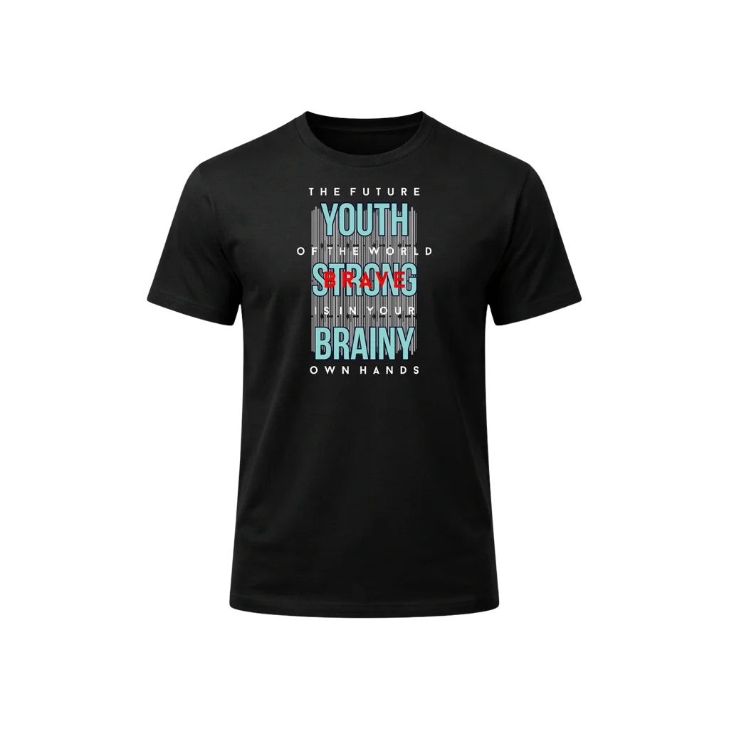 Youth Strong Brainy Graphic T-Shirt