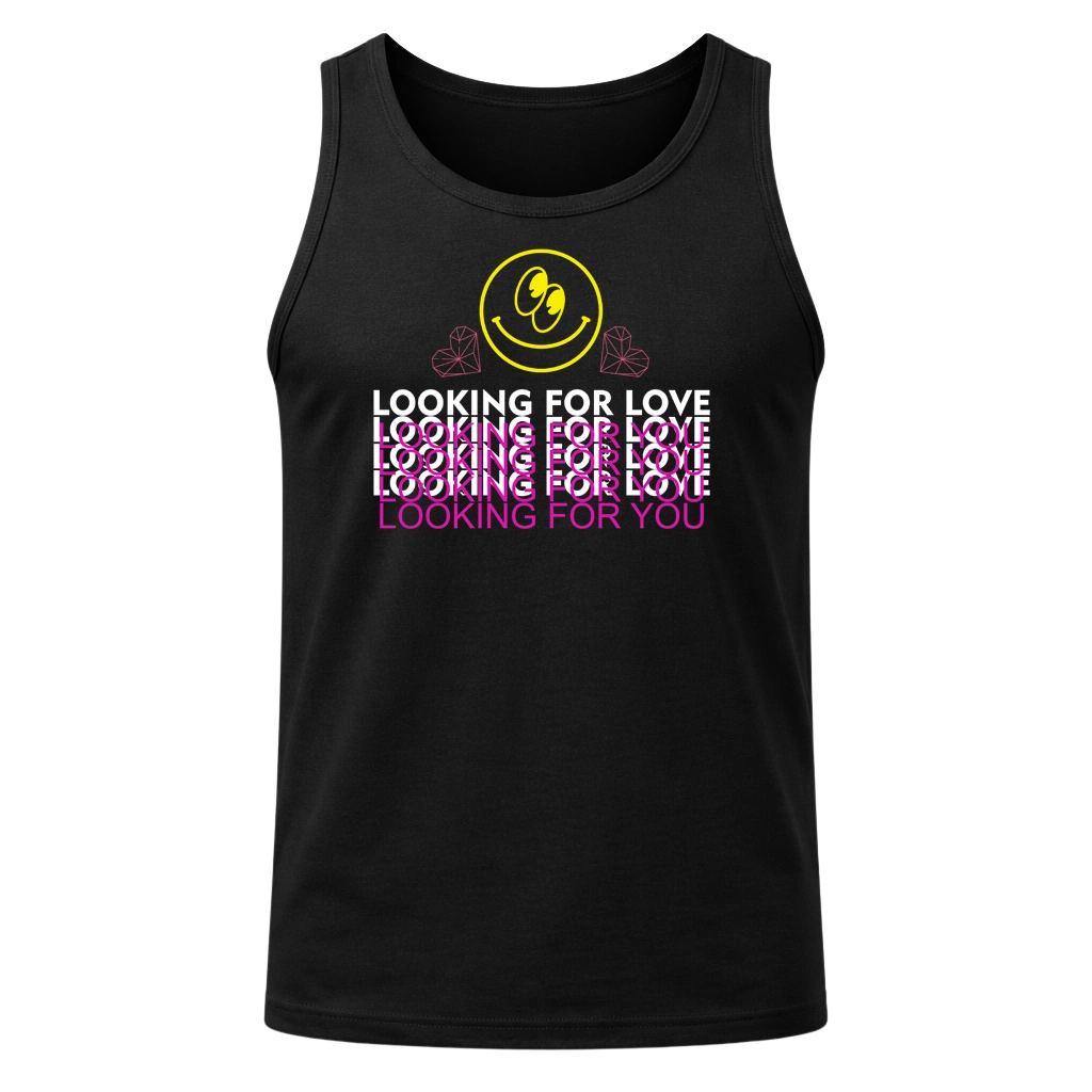 Looking For Love Black Tank Top