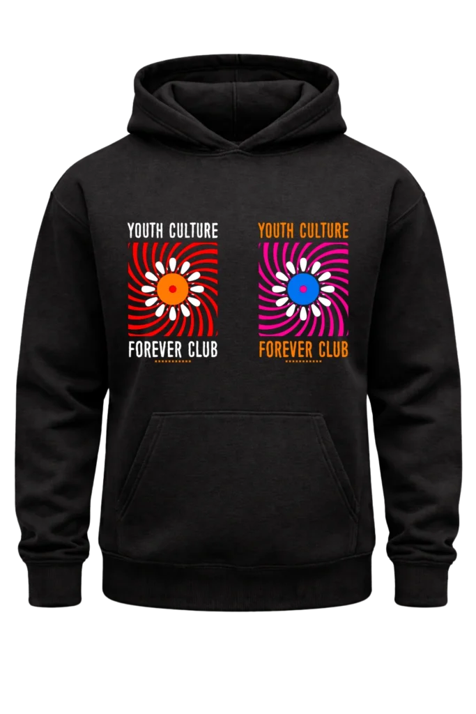 Youth Culture Forever ClubBlack Hoodie