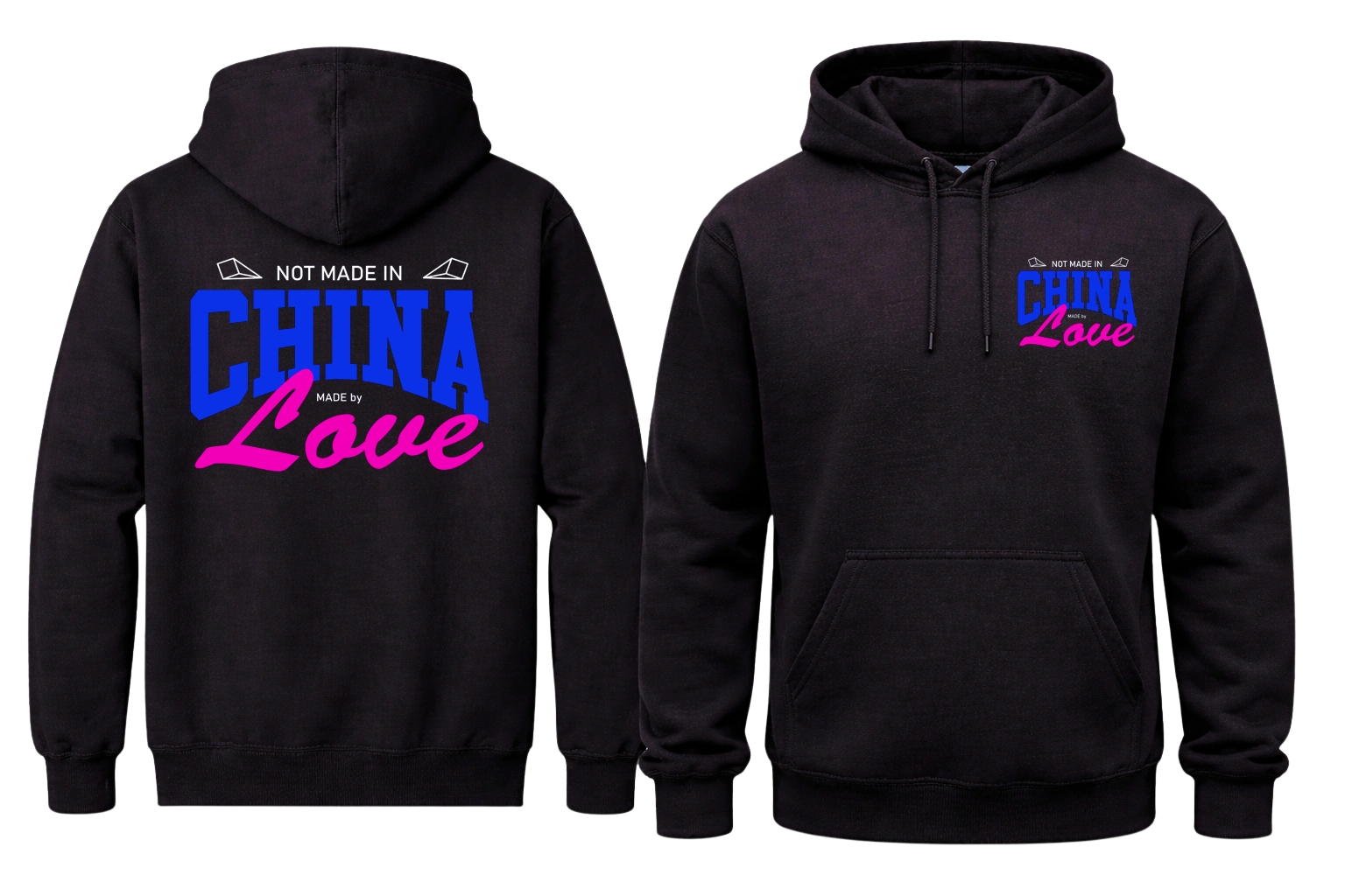 Made By Love Front And Back Print Hoodie