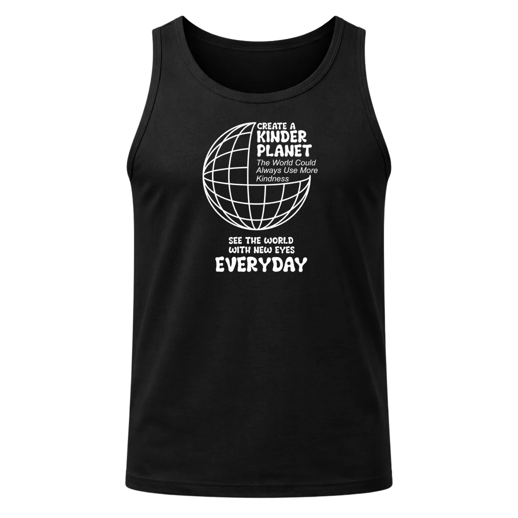 See The World With New Eyes Black Tank Top