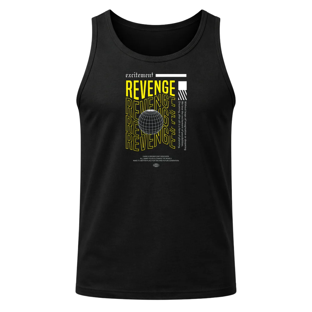 Excitement Revenge Black Tank Top