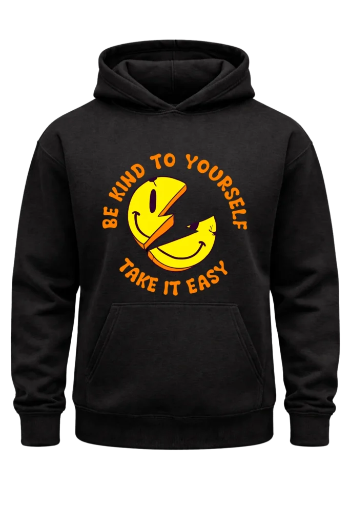 Be Kind To Yourself Black Hoodie