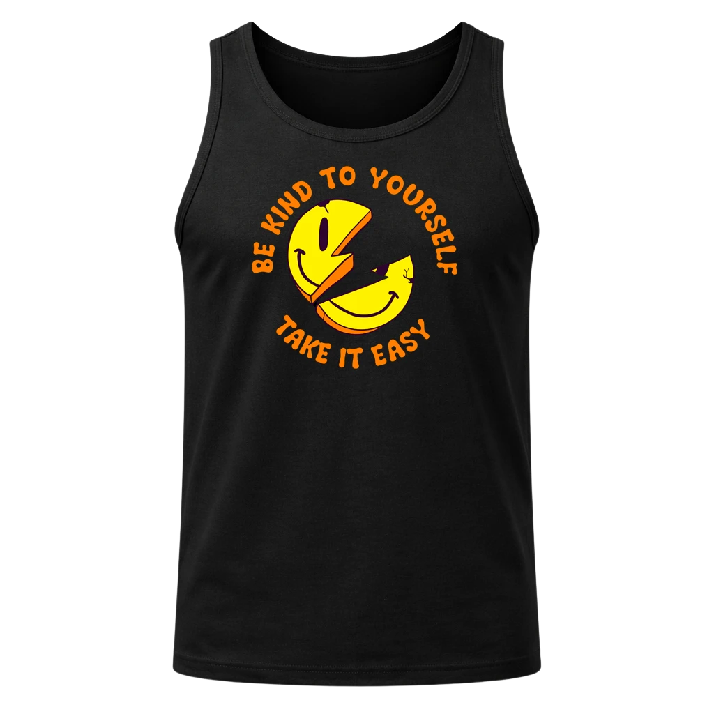 Be Kind To Yourself Black Tank Top