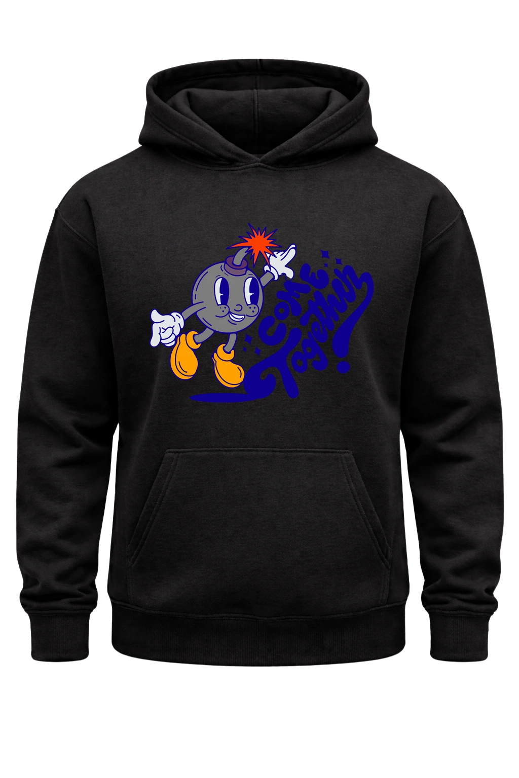 Come Together Black Hoodie